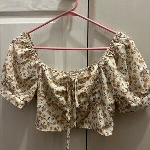 Cute flowered crop top from SHEIN. Adult size small